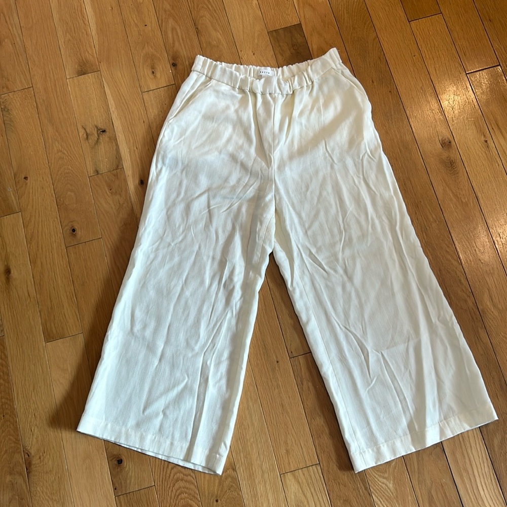 Vetta 100% Tencel Cream Pants Size M